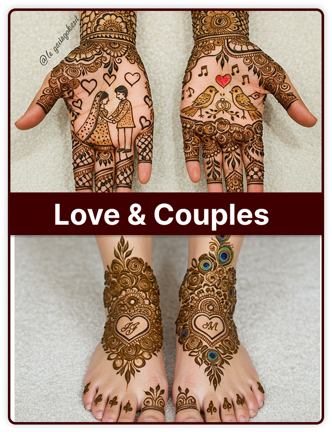 Love and Couple Mehndi