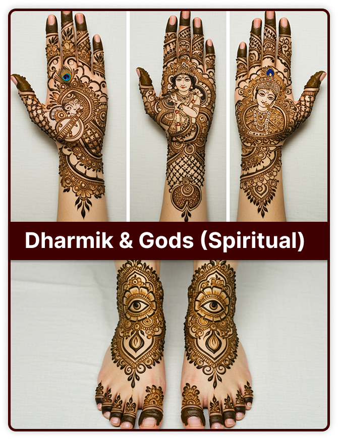Dharmik and God (Spiritual) Mehndi