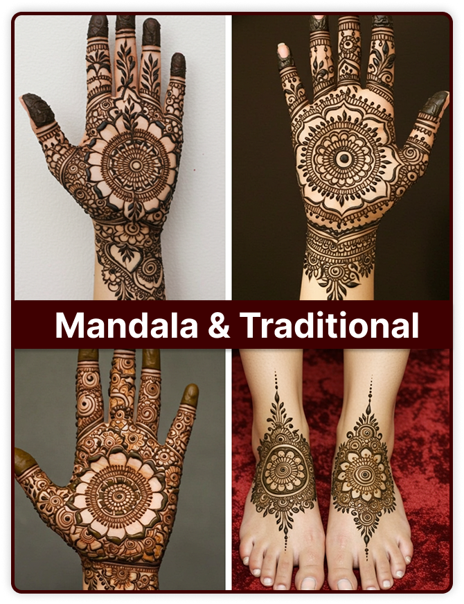 Mandala and Traditional Mehndi