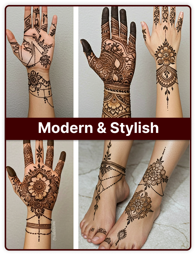 Modern and Stylish Mehndi
