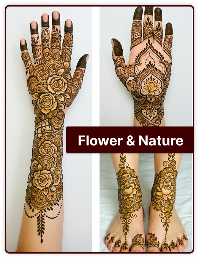 Flower and Nature Mehndi
