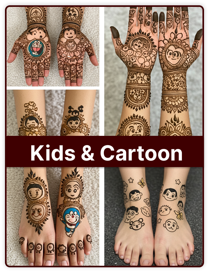 Kids and Cartoon Mehndi