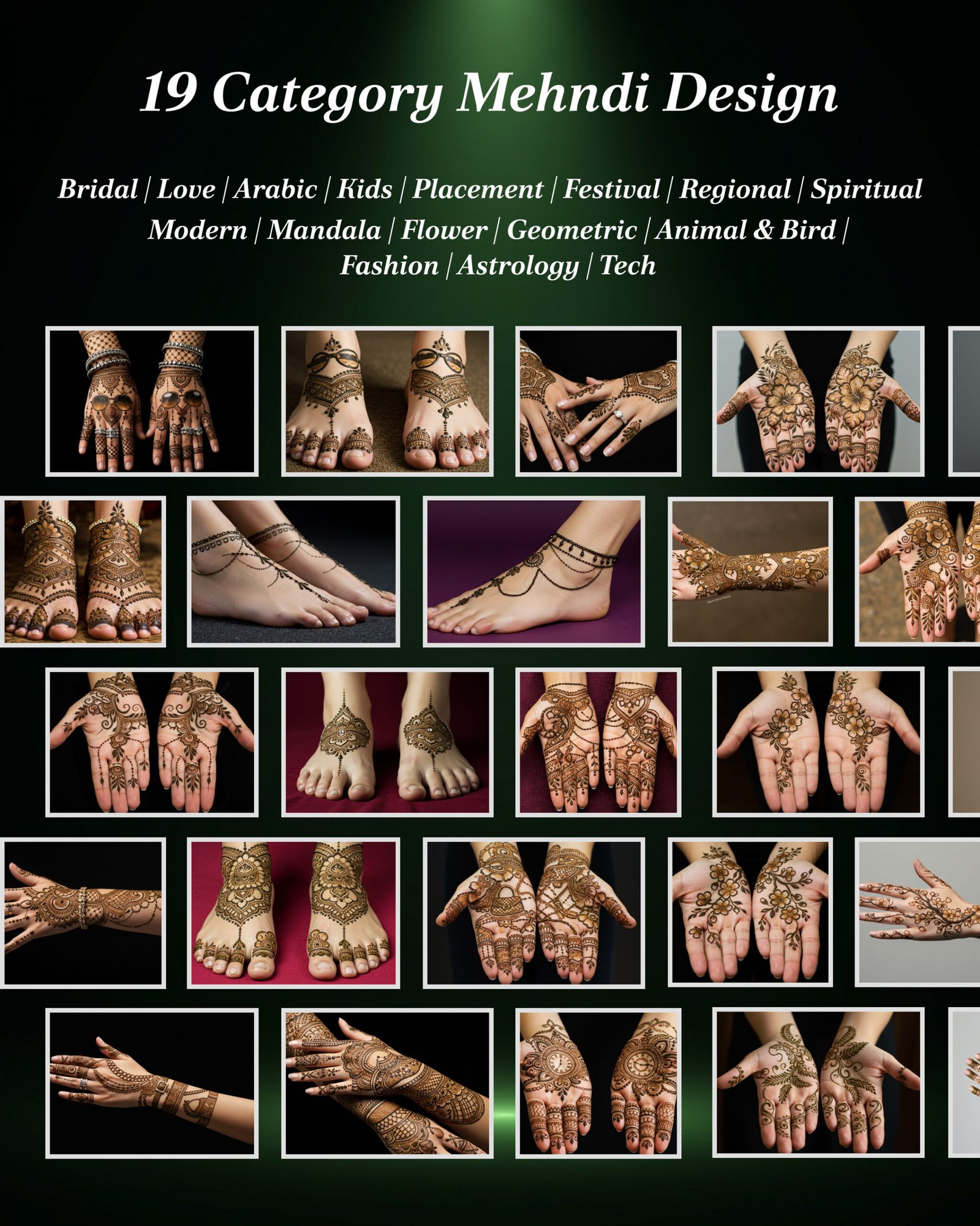 19 Category Royal Mehndi Collection